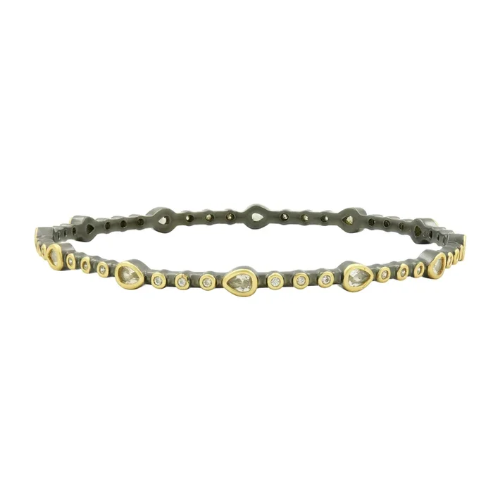 Teardrop Station Hinge Bangle