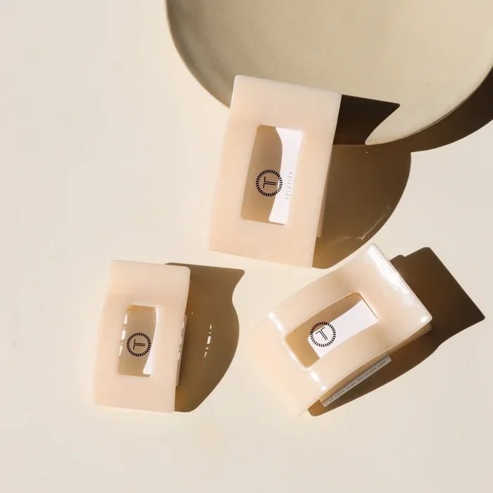 TELETIES – Rectangle Flat Hair Clips