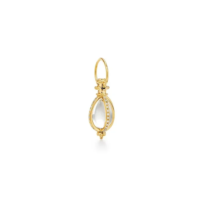 Temple St. Clair Diamond Pavé Classic Rock Crystal Amulet