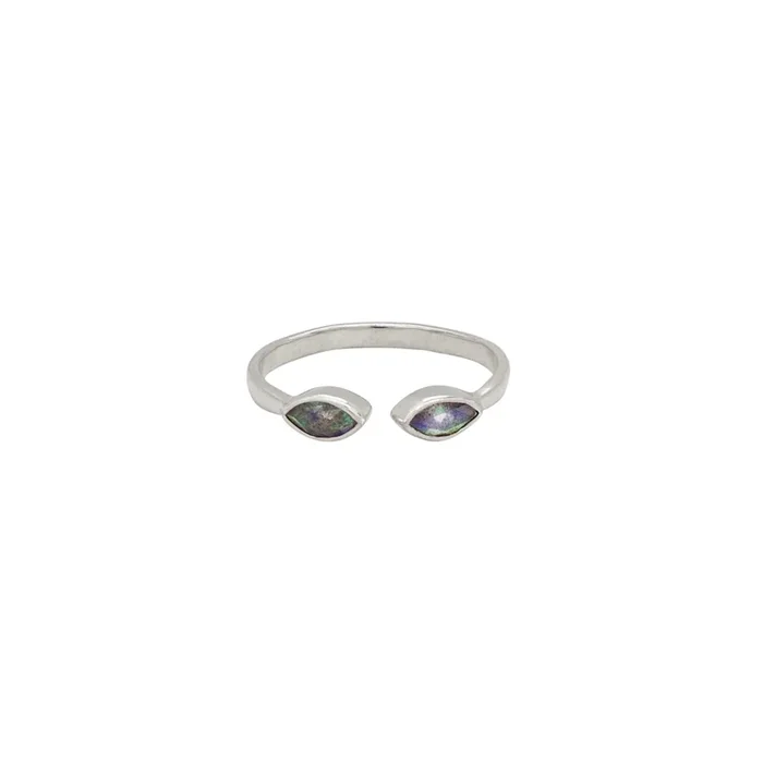 The Eyes Have It Stacker Ring in Labradorite & Silver