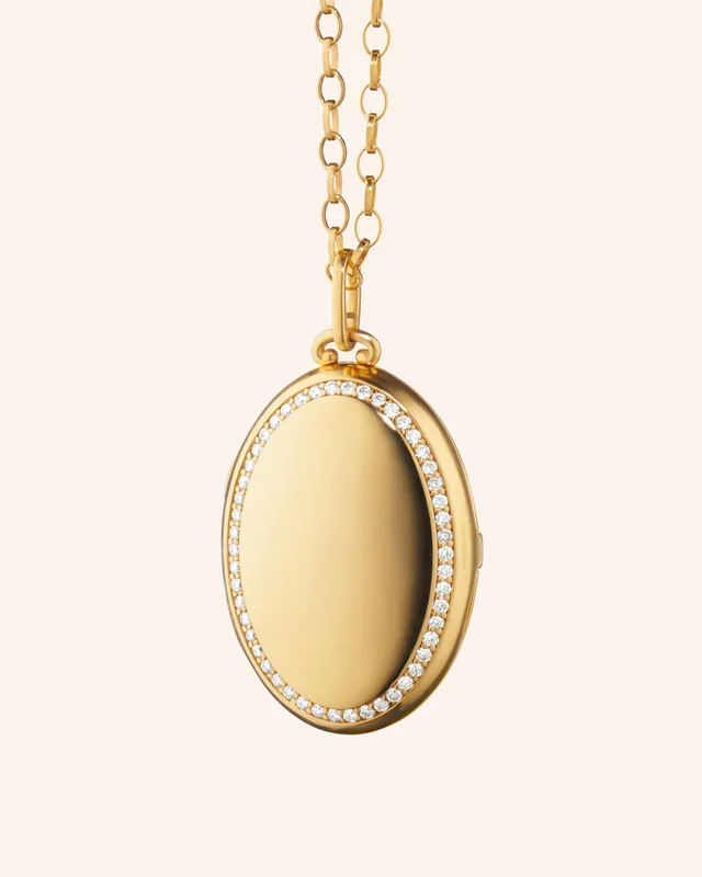 The Four Image “Premier” 18K Yellow Gold Diamond Locket