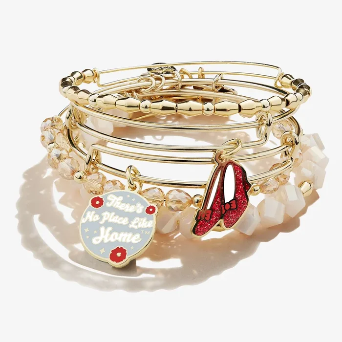 The Wizard of Oz™ ‘There’s No Place Like Home’ Charm Bangle, Set of 5