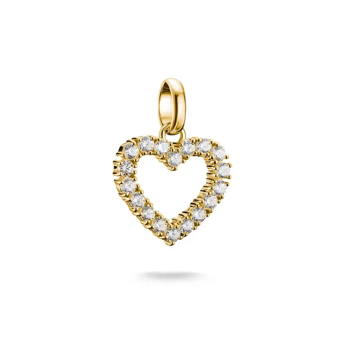 Thomas Sabo CC Connect Yellow Gold-Plated Open Heart CZ