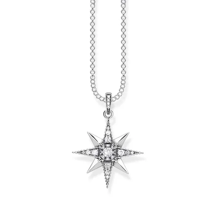 Thomas Sabo Kingdom Sterling Silver CZ Star 40-45cm Chain