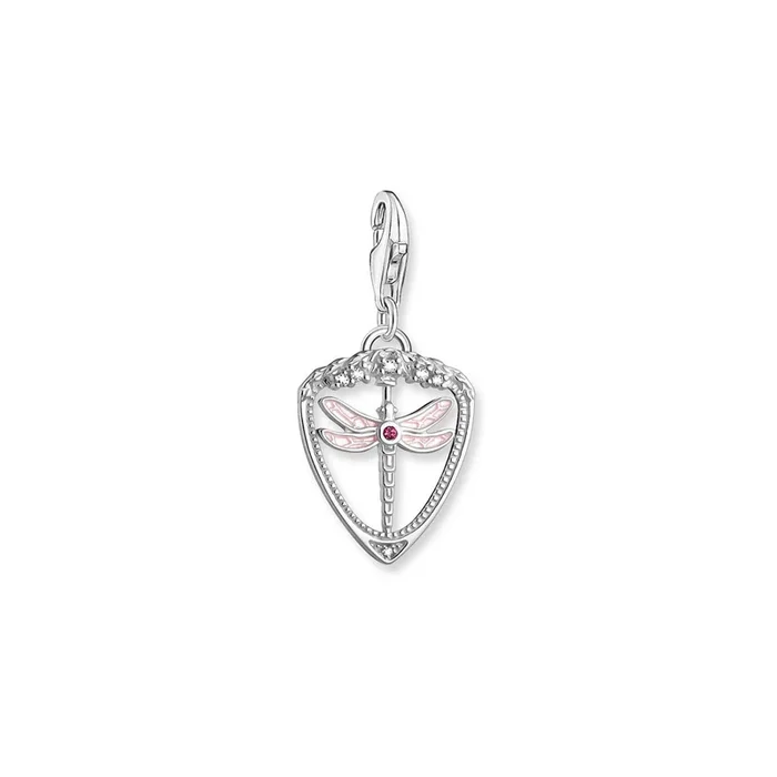 Thomas Sabo Sterling Silver Dragonfly Rotating Emblem Pendant