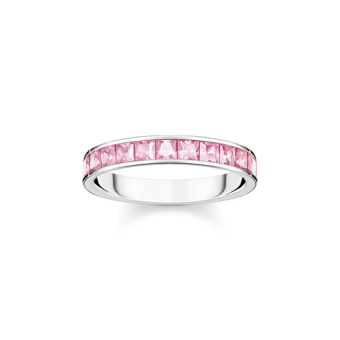 Thomas Sabo Sterling silver Heritage Pink Cubic Zirconia Ring