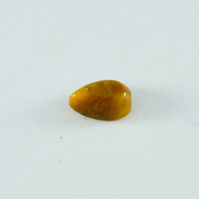 Tiger Eye 1PC Medium 7×10 MM Pear Cabochon Brown Fiery semi Precious Semi Precious Gemstone