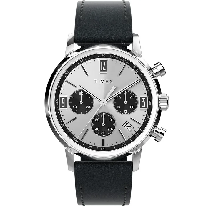Timex TW2W10300 Marlin Quartz Chonograph Mens Leather Watch