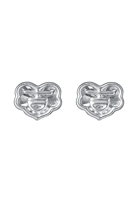 TOMEI Auspicious Cloud Earrings, White Gold 750