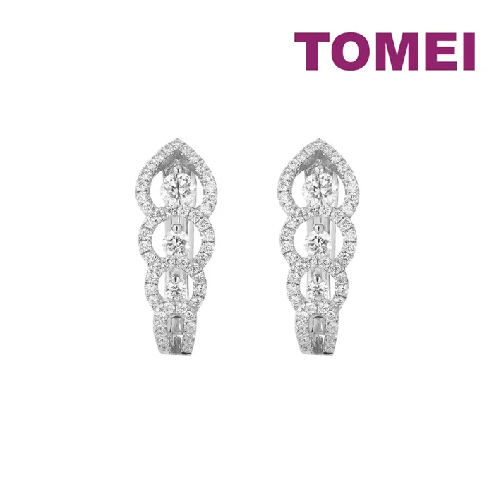 TOMEI Bonnie Earrings, Diamond White Gold 750 (E1462)