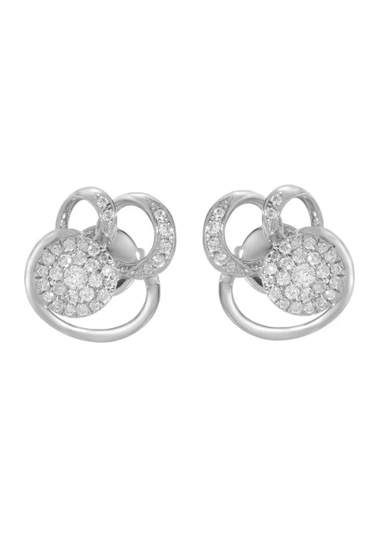 TOMEI Bryony Earrings, Diamond White Gold 750 (PD17151E)