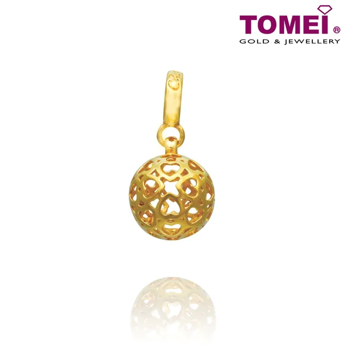 TOMEI Chomel Collection Dangling Ball Charm | Light of My Life | Yellow Gold 916