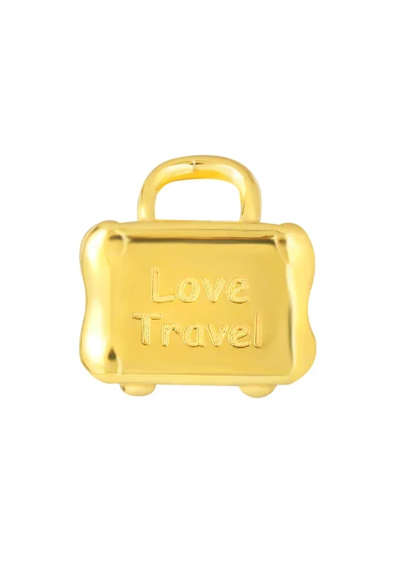 TOMEI Chomel Collection I Love Travel Charm, Yellow Gold 916