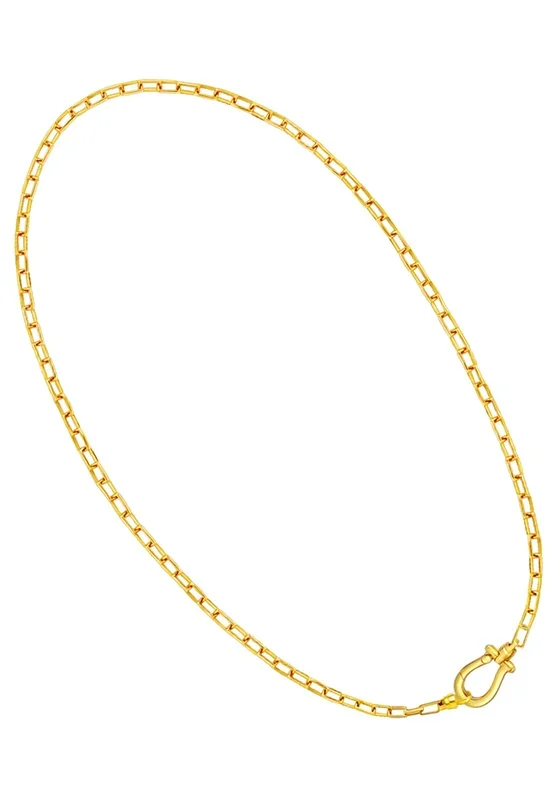 TOMEI Horse Shoe Necklace, Yellow Gold 916