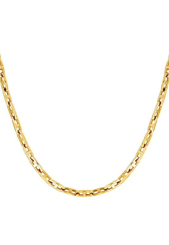 TOMEI Lusso Italia Split Link Chain Necklace, Yellow Gold 916