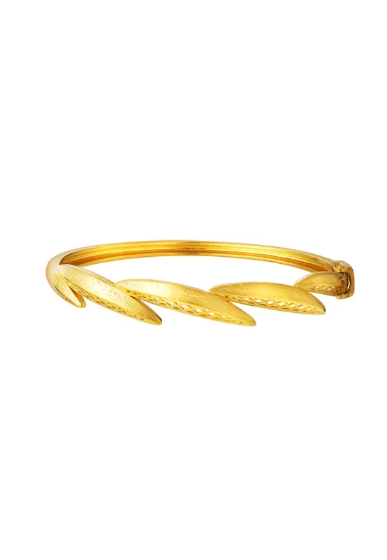 TOMEI Sri Puteri, The Anyaman Series Bangle, Yellow Gold 916