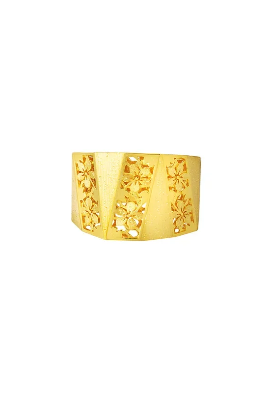 TOMEI Sri Puteri, The Kerawang Series Ring, Yellow Gold 916