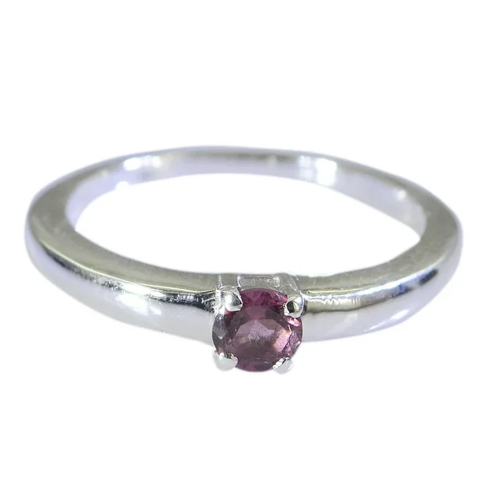 Tourmaline Solitaire Turkish 925 Silver multicolor Gems Elegant Fairytale Ring Jewelry