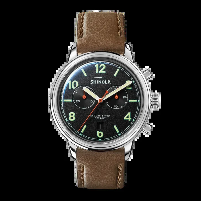 Traveler Chronograph Watch – Black