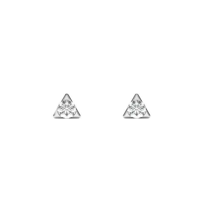Triangle Spark Mini 9KT Gold Lab Grown Diamond Stud Earring