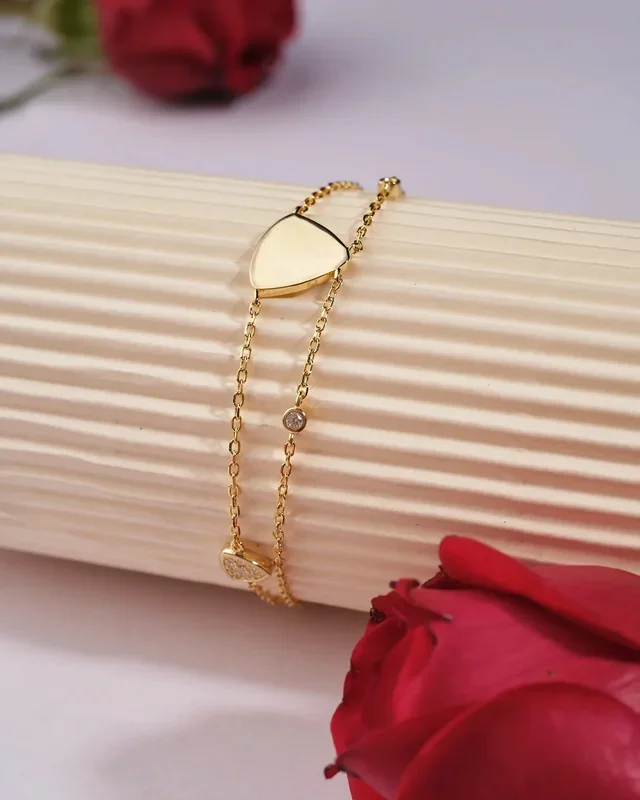Triya 925 Silver Gold Bracelet