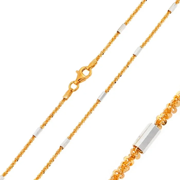 Tubos De Plata 925 Chapados En Oro Rosa En Cadena Roc 030 De 2 Mm – CH150 RGP