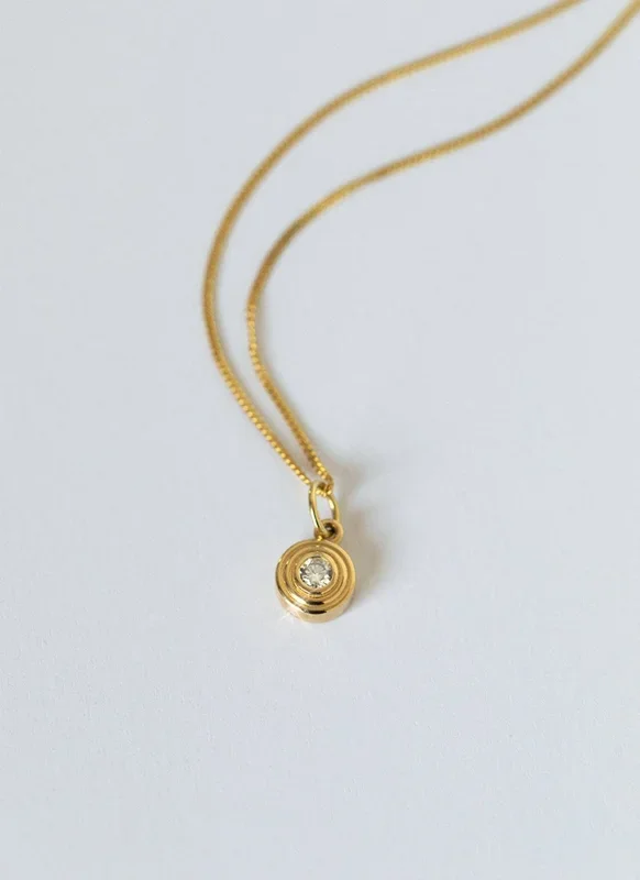 Tula rond diamant bedel 14k goud