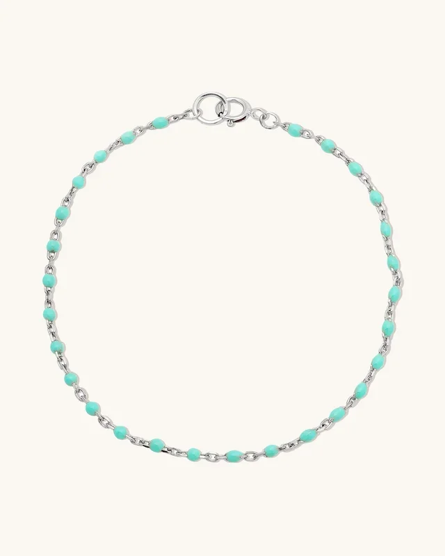 Turquoise Candy Chain Anklet