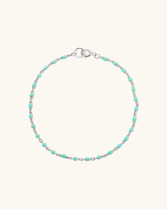 Turquoise Candy Chain Bracelet