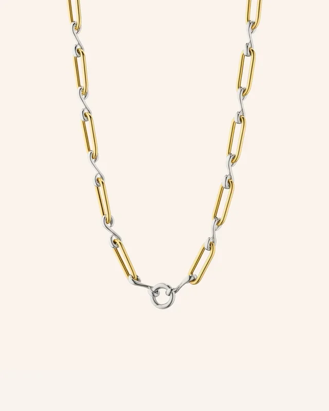 Two-Tone Infinity Classic Link “Design Your Own” Necklace