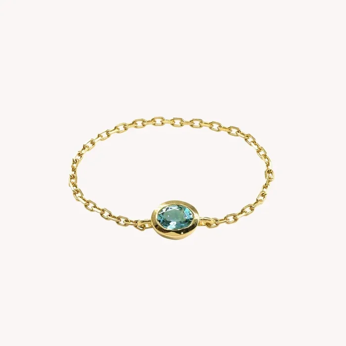 Valentine Turquoise Chain Ring