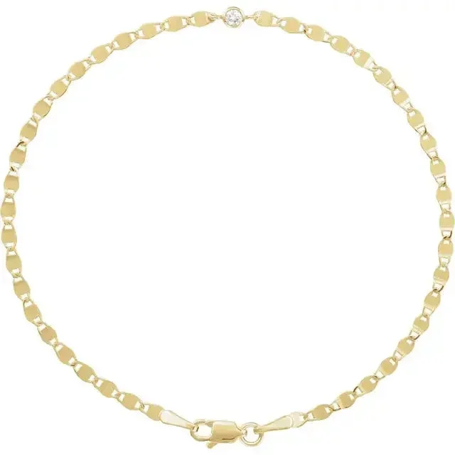 Valentino Diamond Bezel Bracelet