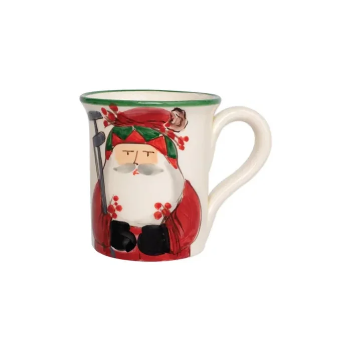 Vietri Old St. Nick Mug – Golfing