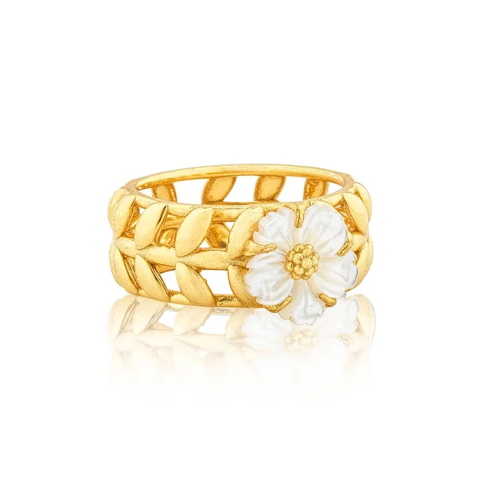Villandry Fleur Vine Ring – MOP
