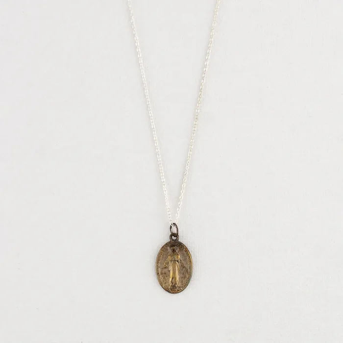 Vintage Medal Miraculous Mary v219