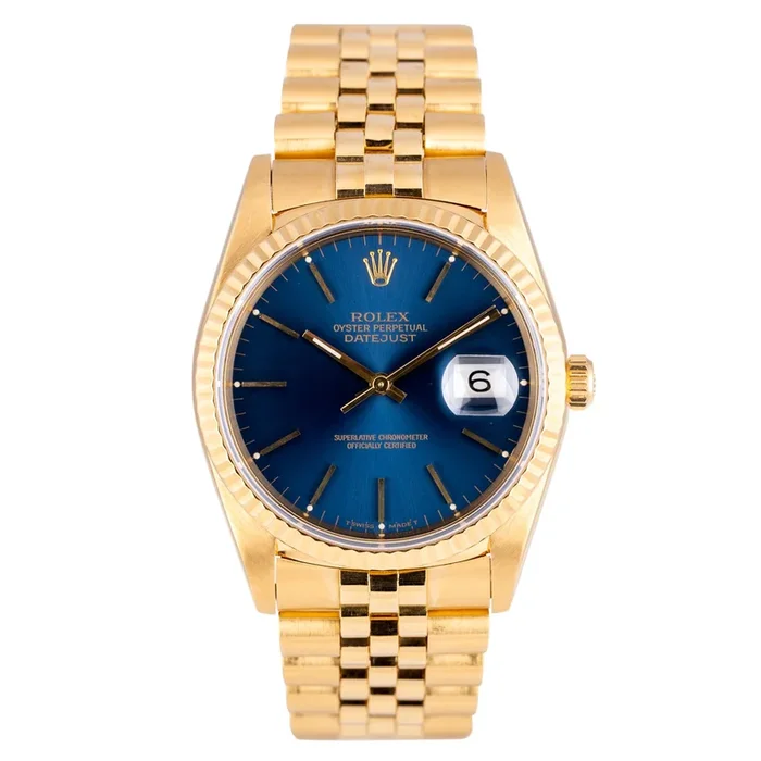 Vintage Rolex Datejust 36 16238 Yellow Gold circa 1990 – Lepage