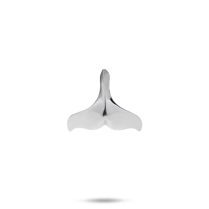 Whale Tail Pendant in Sterling Silver – 16mm