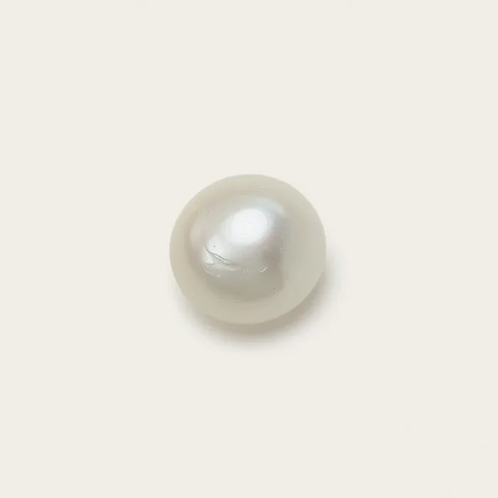 White Pearl 10PC Tiny 3×3 MM Round Cabochon White Pure Precious Precious Gemstone