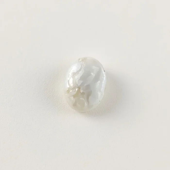 White Pearl 10PC Tiny 4×6 MM Oval Cabochon White Superior Precious Semi Precious Gemstone