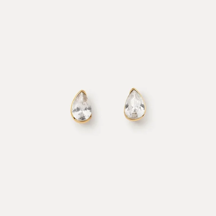 White Sapphire Zephyr Studs