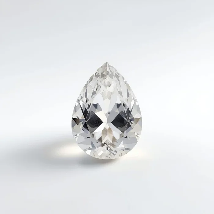 White Topaz 1PC Chunky 12×16 MM Pear Faceted White Brilliant Semi Precious Loose Gemstones