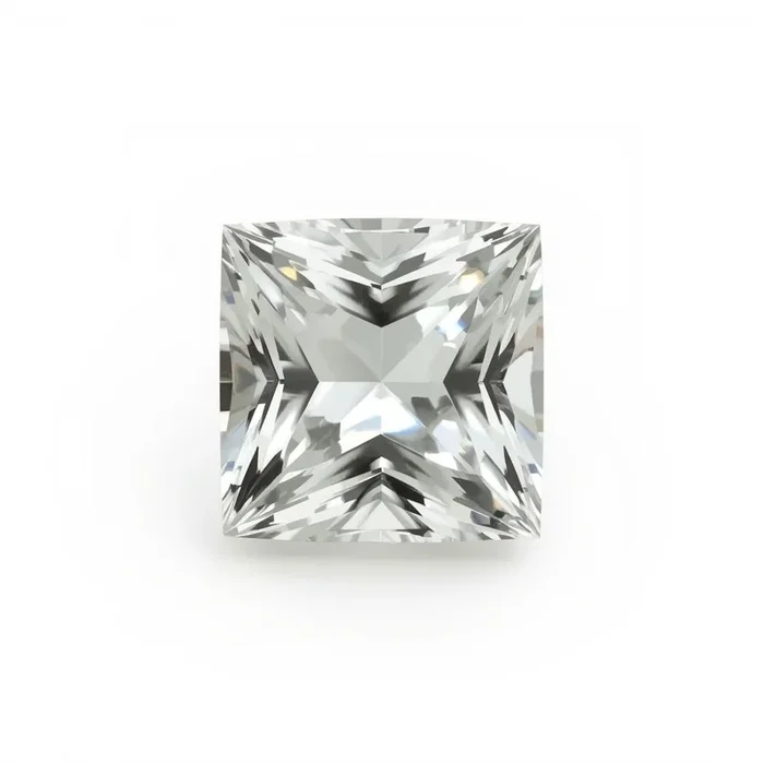 White Topaz 1PC Large 10×10 MM Square Faceted White Shine Semi Precious Loose Gems