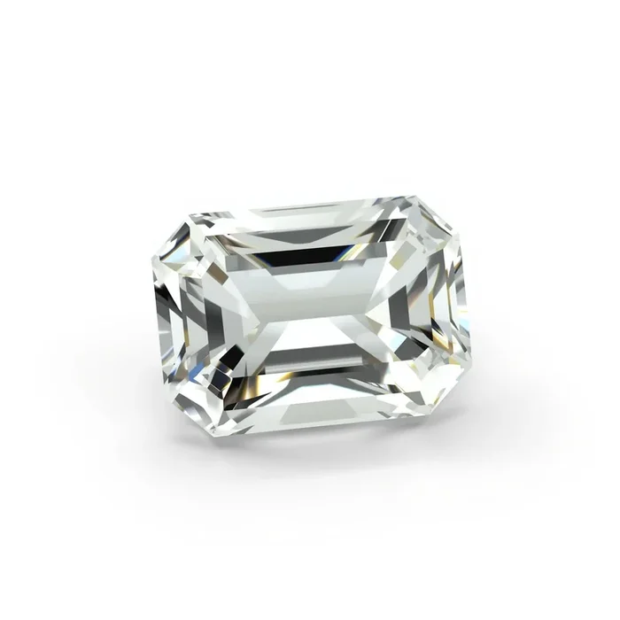 White Topaz 1PC Large 10×12 MM Emerald Faceted White Brilliant Semi Precious Loose Gemstones