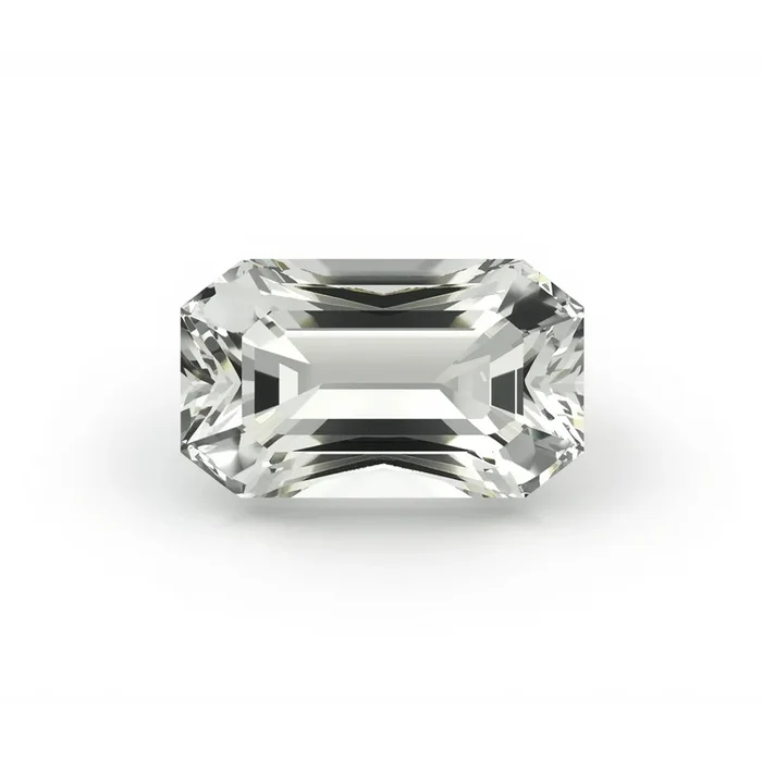 White Topaz 1PC Large 8×16 MM Baguette Faceted White Fiery Semi Precious Loose Gemstone