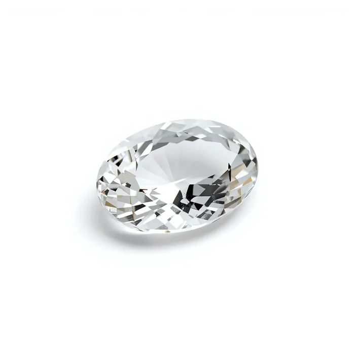 White Topaz 1PC Large 9×11 MM Oval Faceted White Brilliant Semi Precious Loose Gems
