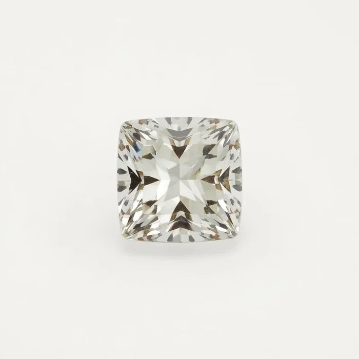 White Topaz 1PC Small 8×8 MM Square Faceted White Luster Semi Precious Loose Gemstones