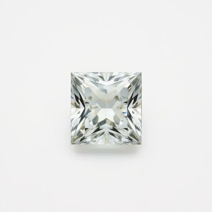 White Topaz 1PC Tiny 5×5 MM Square Faceted White Sparkling Semi Precious Gems