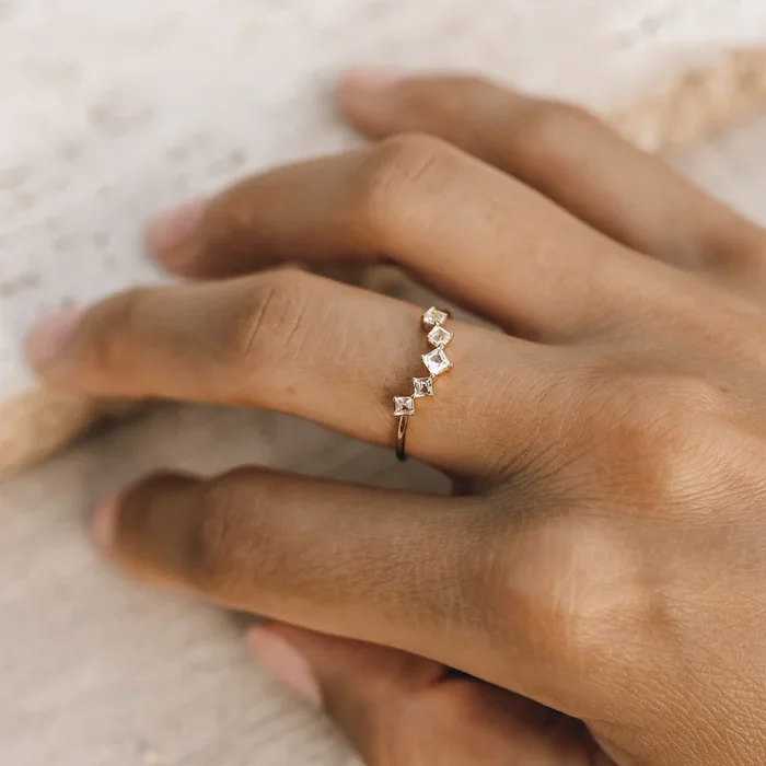 White Topaz Ring – Aurora