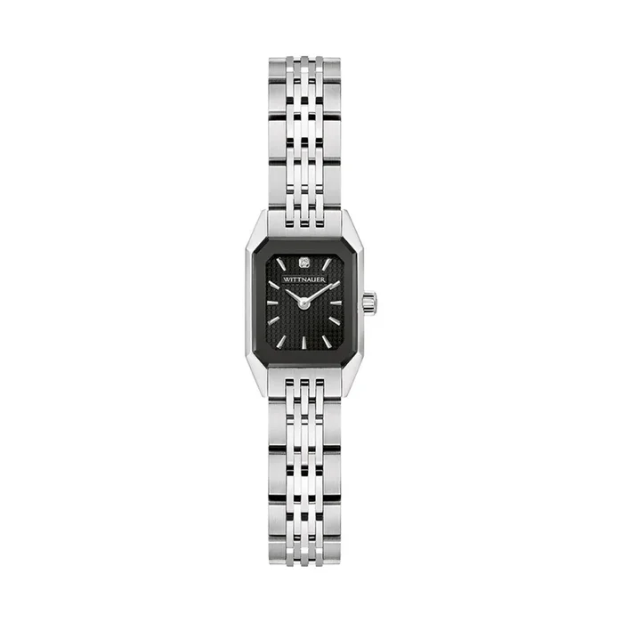 Wittnauer Omni Black Diamond Dial Stainless Steel Watch. WN4120