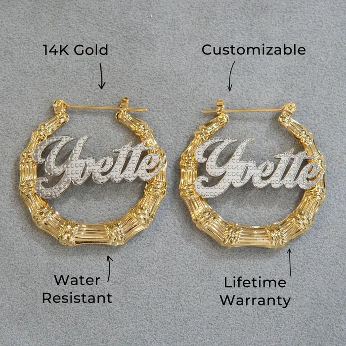 Women Jewelry – 14K Gold Hoop Earrings | Style # E02